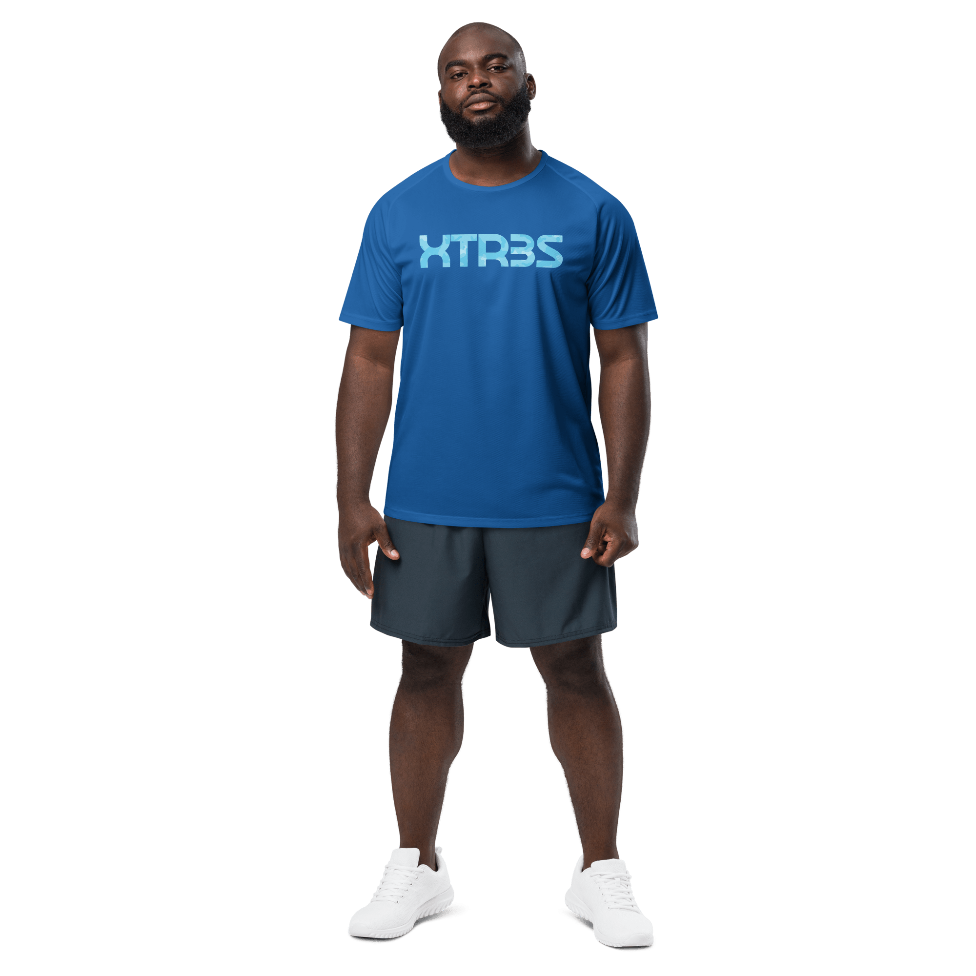 Men XTR3S Custom T Shirt - Blue - XTR3S