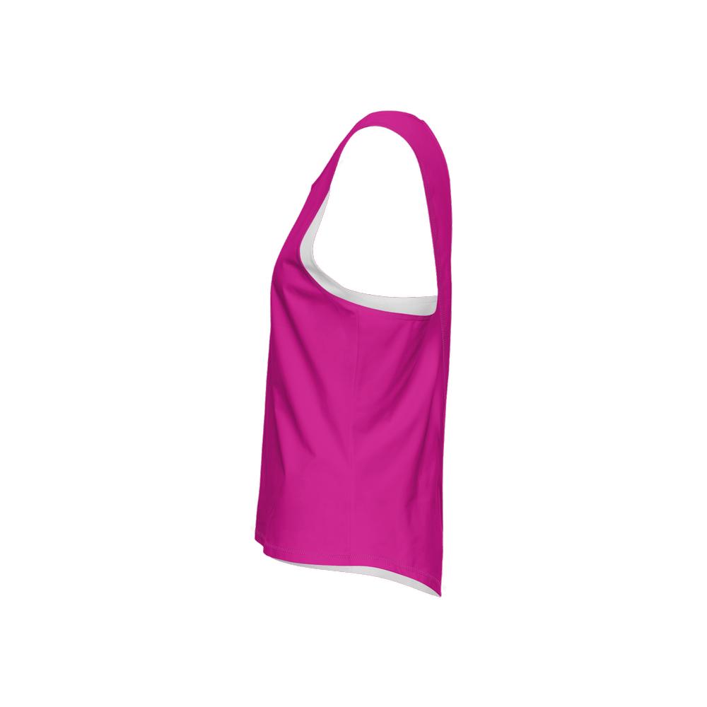 No puedo tengo padel Cross Back Sleeveless Tank - Pink - XTR3S