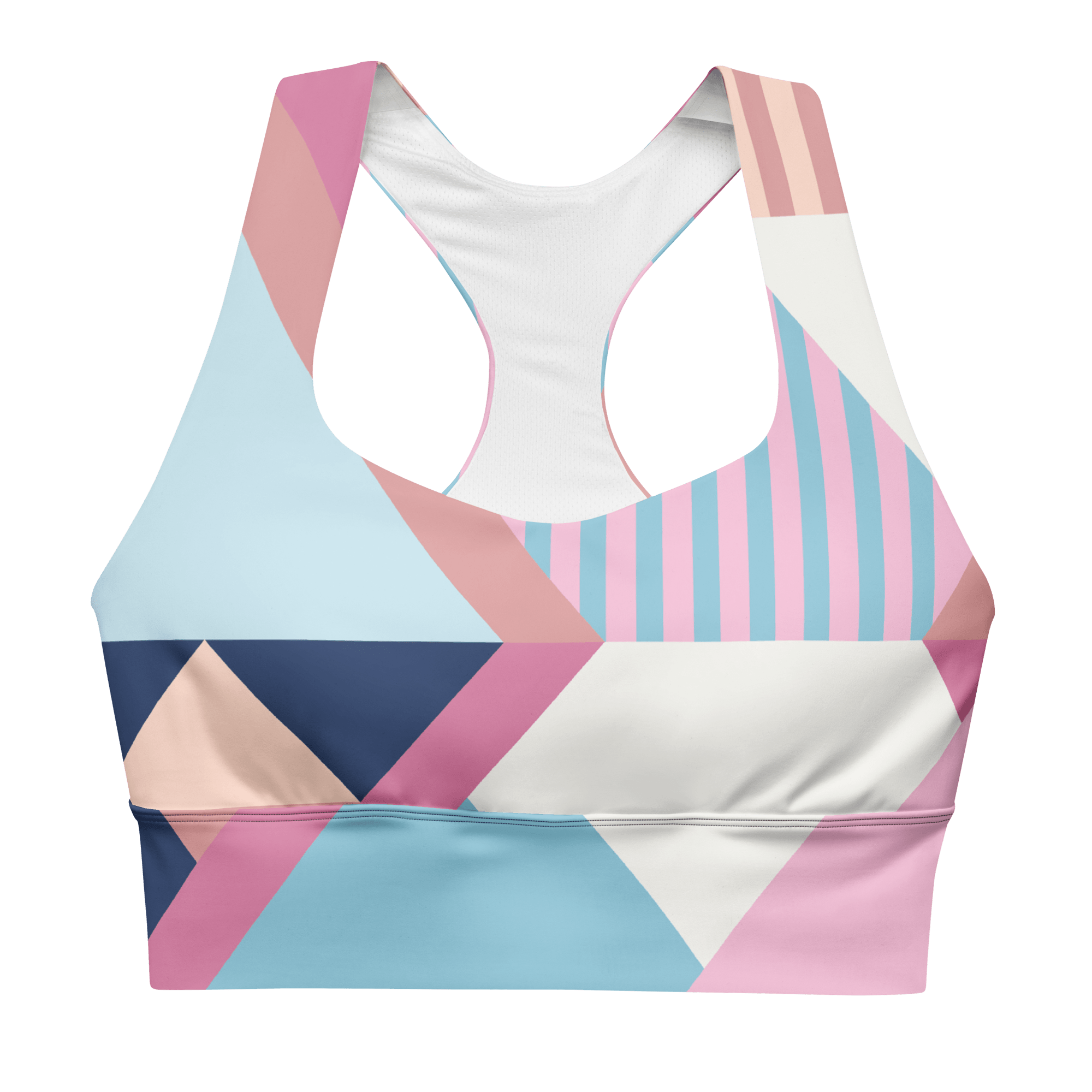 X3 Longline Sportbra - Pink/Blue - XTR3S