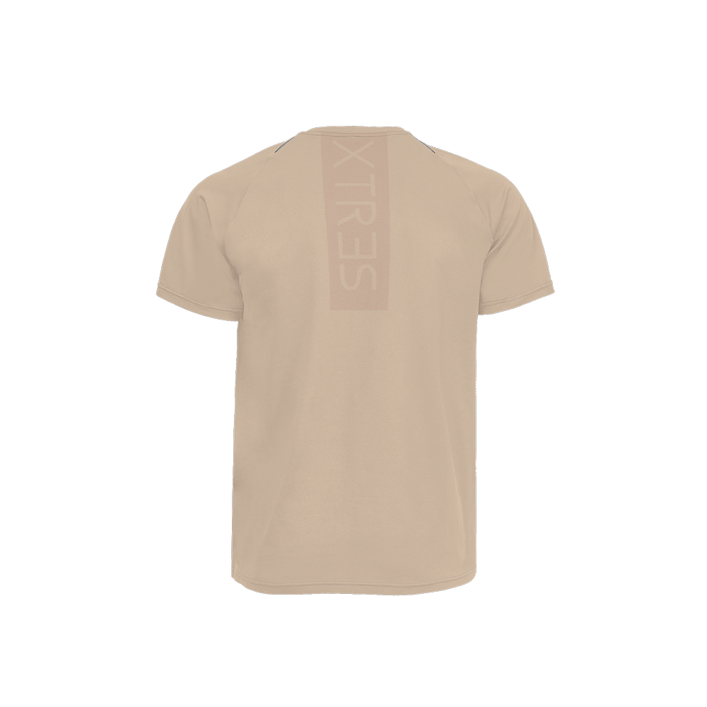 X3 Men’s 3M Active T - Shirt - Dry Fit - Beige - XTR3S