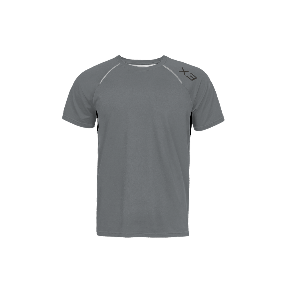 X3 Men’s 3M Active T - Shirt - Dry Fit - Gray - XTR3S