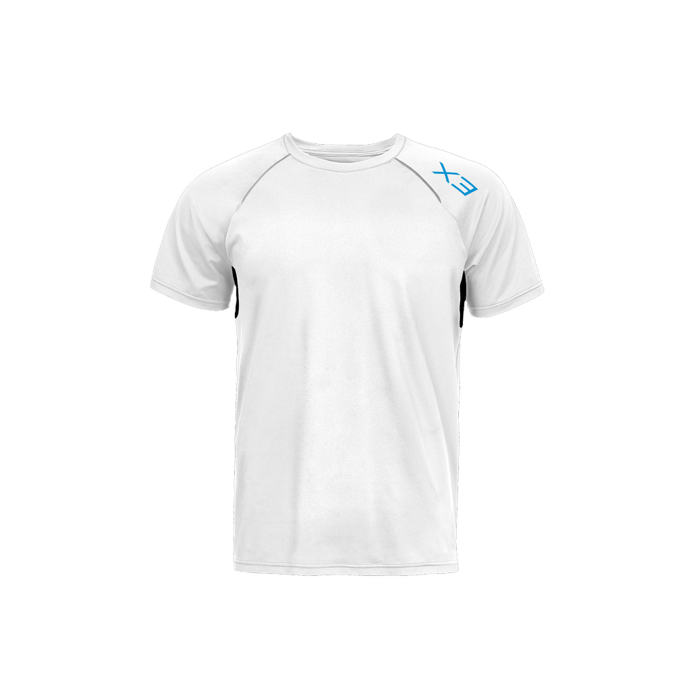 X3 Men’s 3M Active T - Shirt - Dry Fit - White - XTR3S