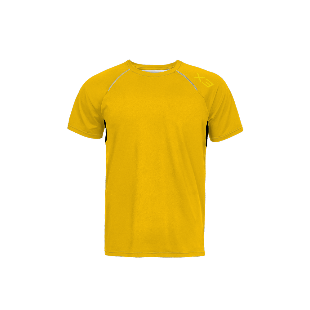 X3 Men’s 3M Active T - Shirt - Dry Fit - Yellow - XTR3S