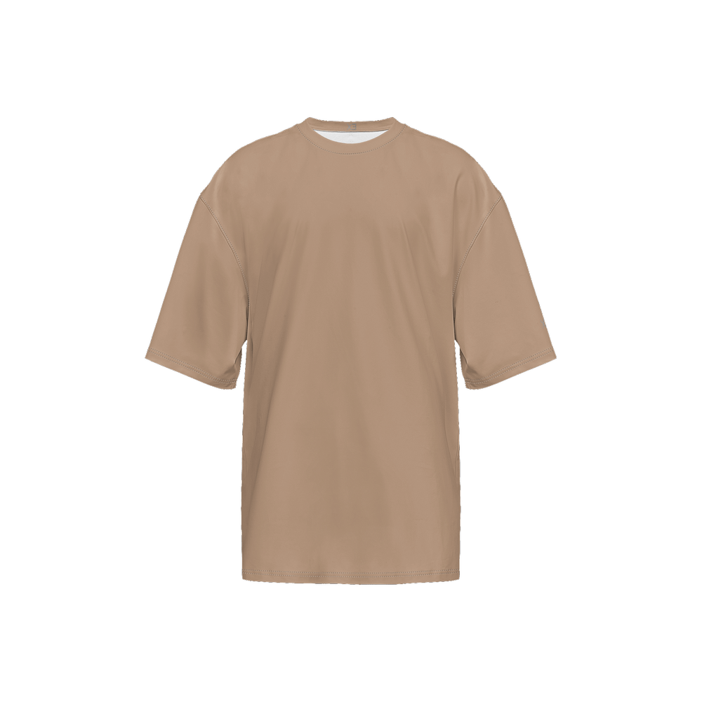 X3 Men’s Oversized Short - Sleeve T - Shirt - Beige - XTR3S