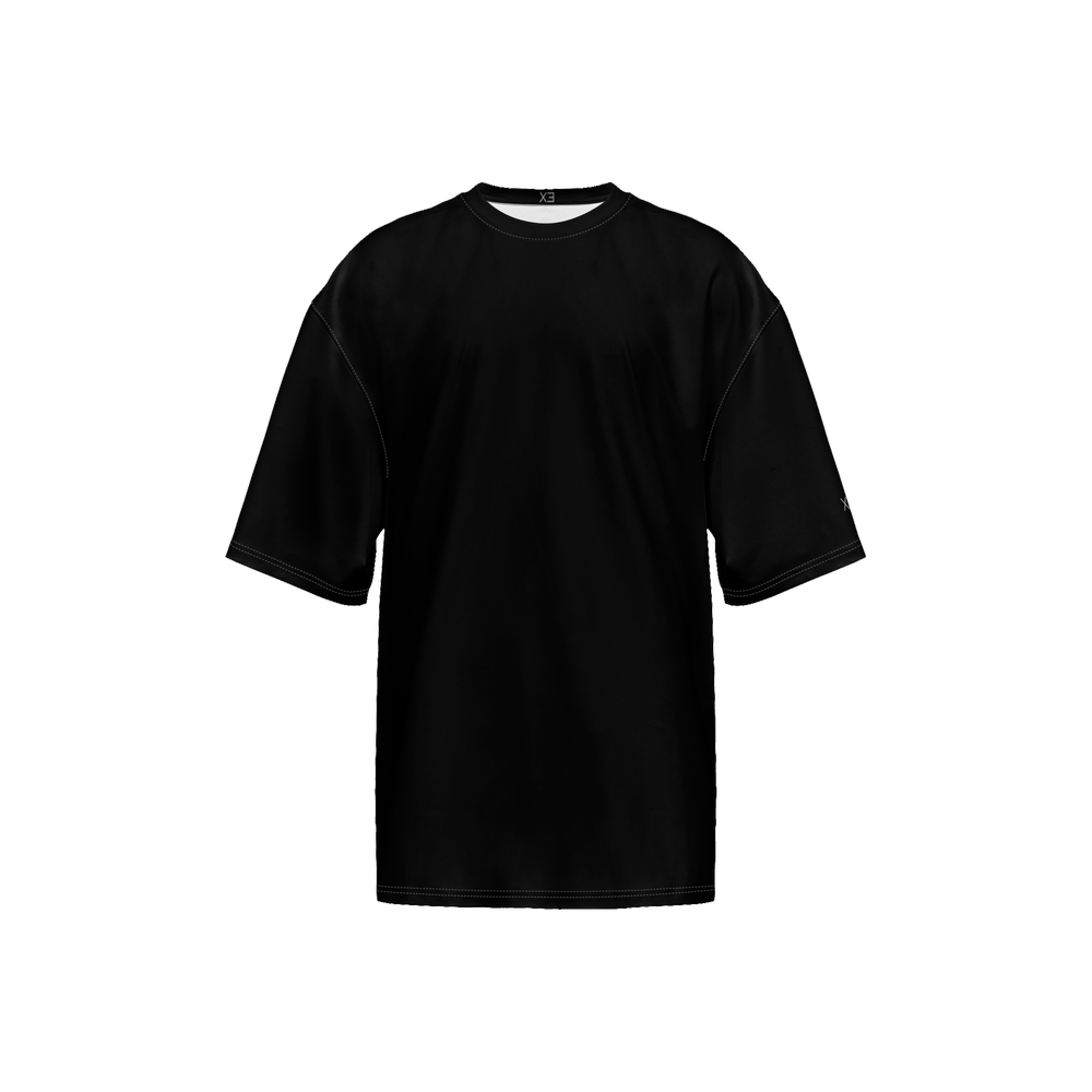 X3 Men’s Oversized Short - Sleeve T - Shirt - Black - XTR3S