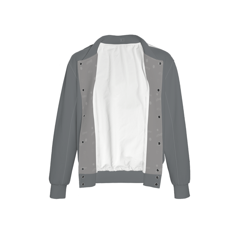 X3 Pala Men's Double Layered Bomber Sports Jacket - Gray - XTR3S