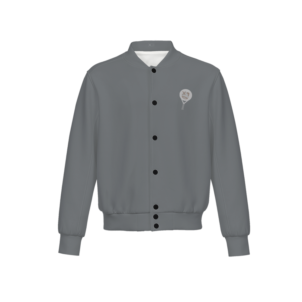 X3 Pala Men's Double Layered Bomber Sports Jacket - Gray - XTR3S