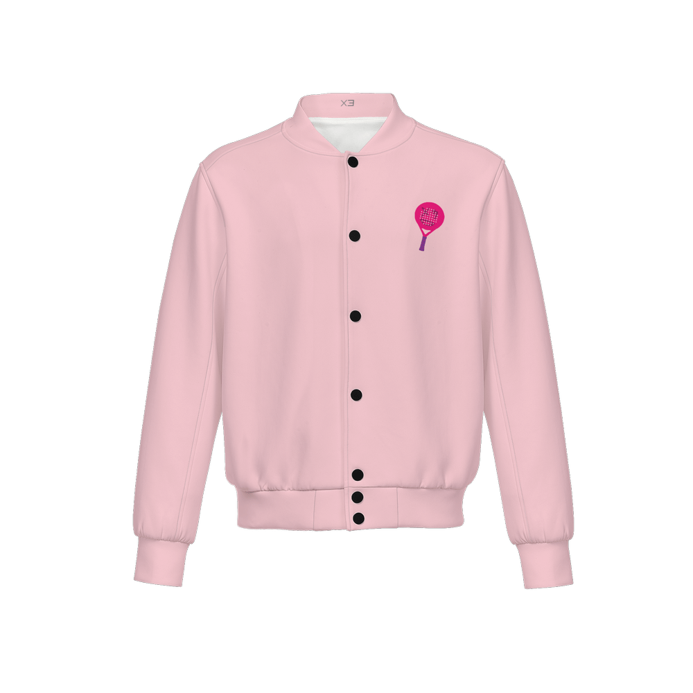 X3 Pala Men's Double Layered Bomber Sports Jacket - Pink - XTR3S