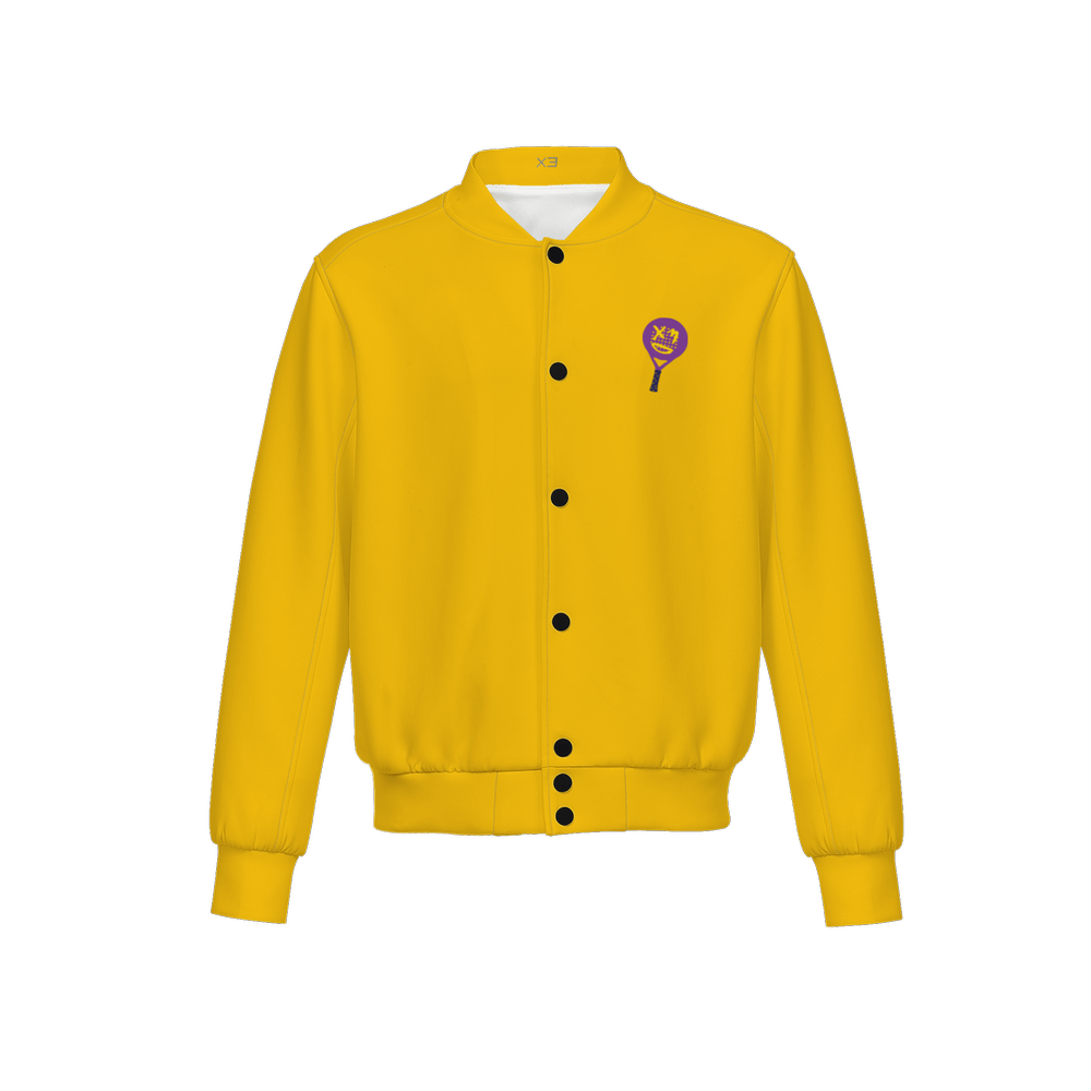 X3 Pala Men's Double Layered Bomber Sports Jacket - Yellow - XTR3S