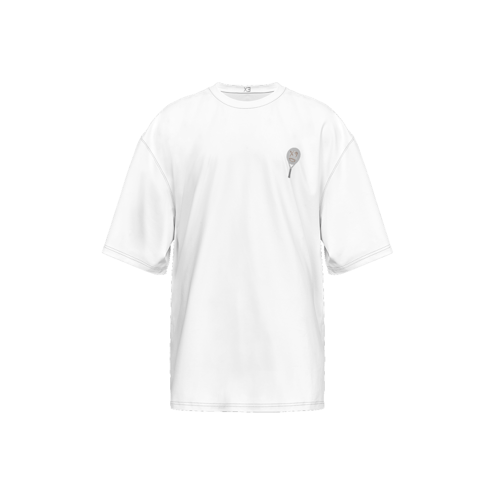 X3 Pala Men’s Oversized Short - Sleeve T - Shirt - White - XTR3S