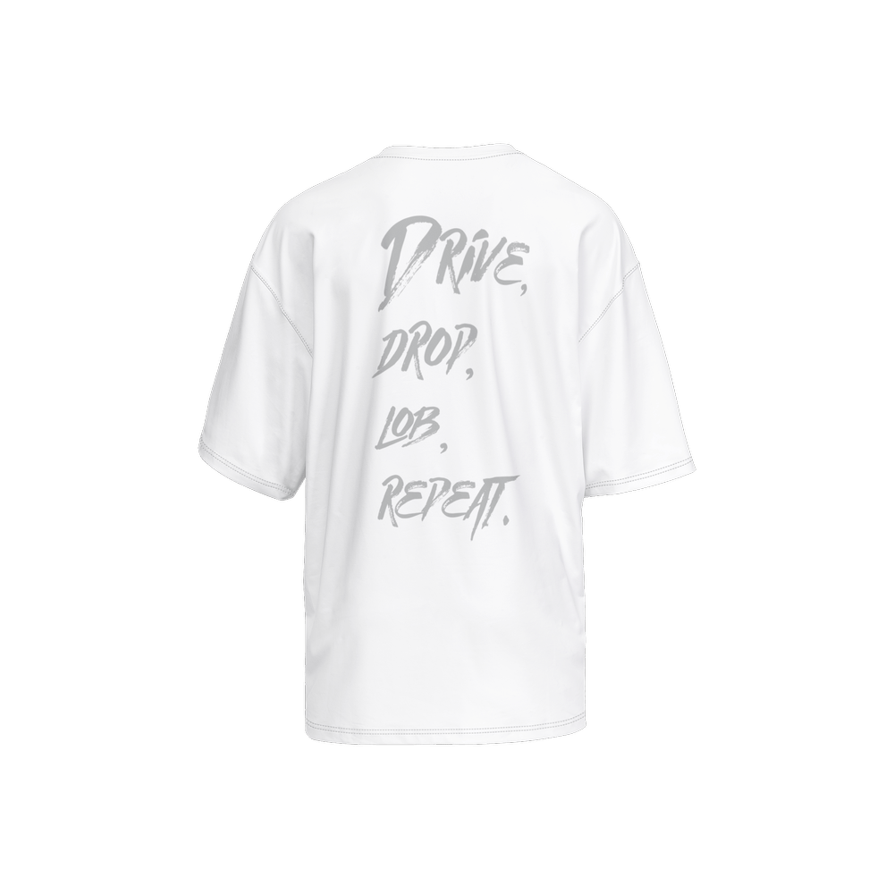 X3 Pala Men’s Oversized Short - Sleeve T - Shirt - White - XTR3S