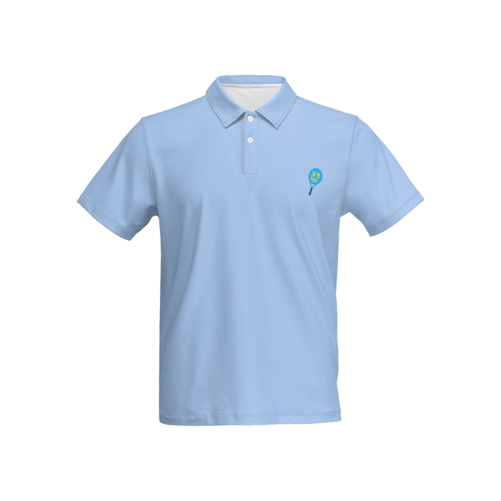 X3 Pala Men’s Slim Fit Short - Sleeve Polo - Blue - XTR3S