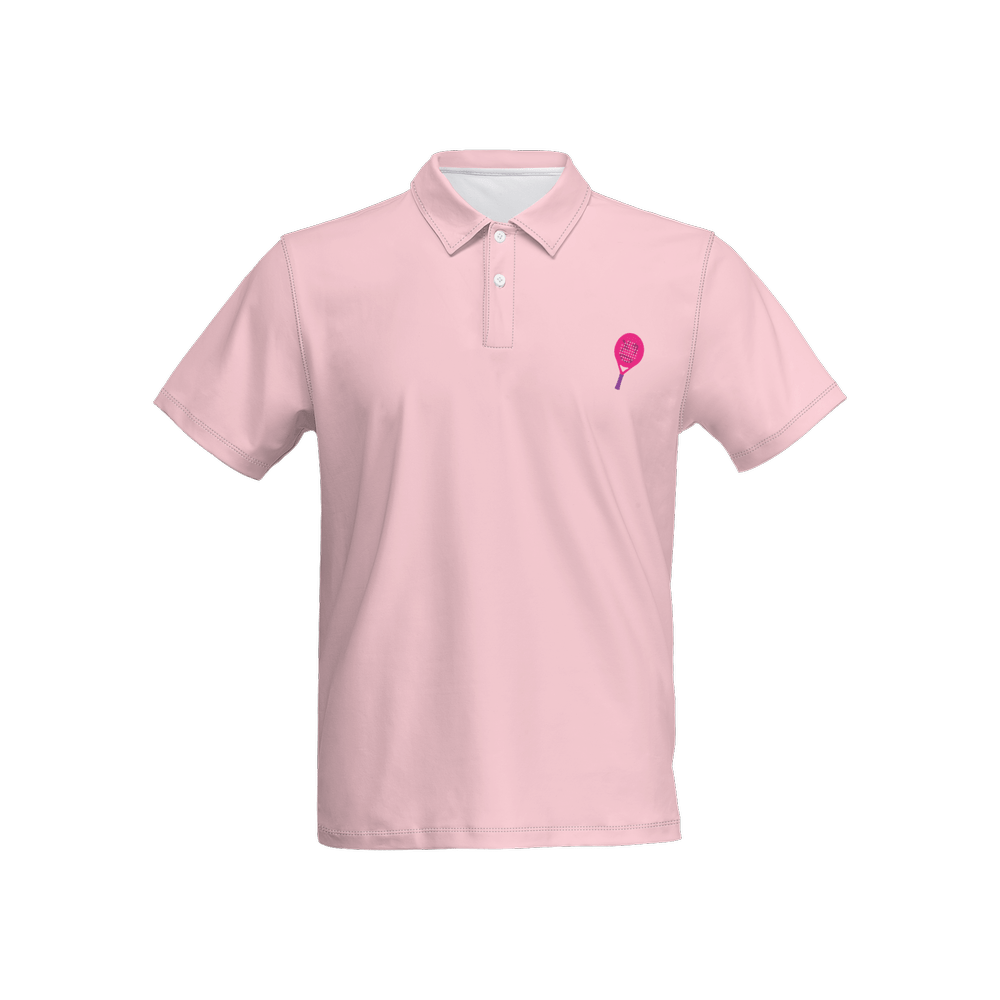 X3 Pala Men’s Slim Fit Short - Sleeve Polo - Pink - XTR3S