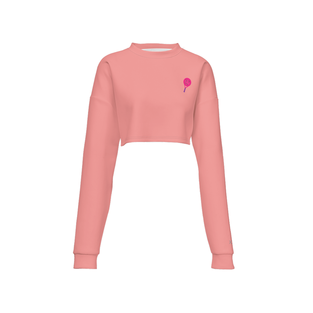 X3 Pala Women’s Cropped Crewneck Sweatshirt - Pink - XTR3S