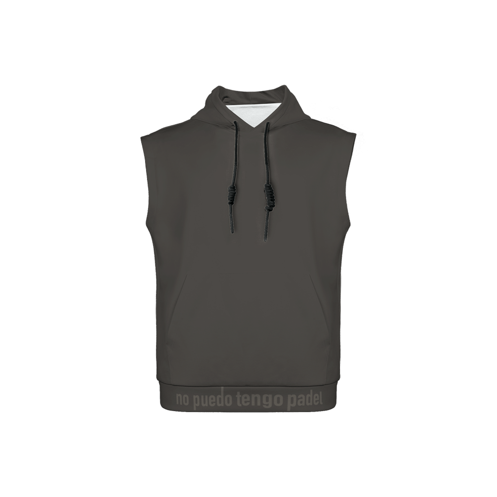 X3 Unisex Sleeveless Pullover Hoodie - Gray - XTR3S