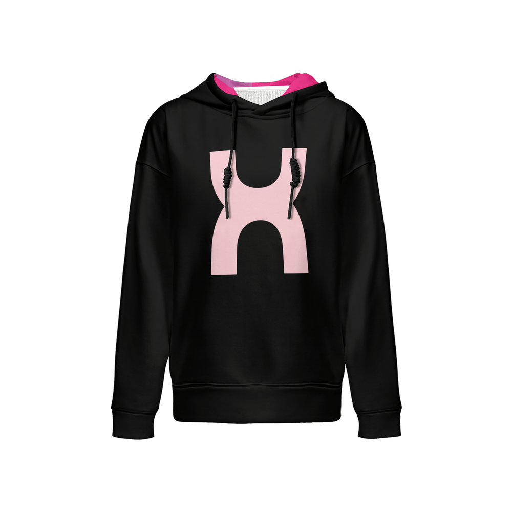 X3 Women’s Relaxed Fit Hoodie - Black/Pink - XTR3S