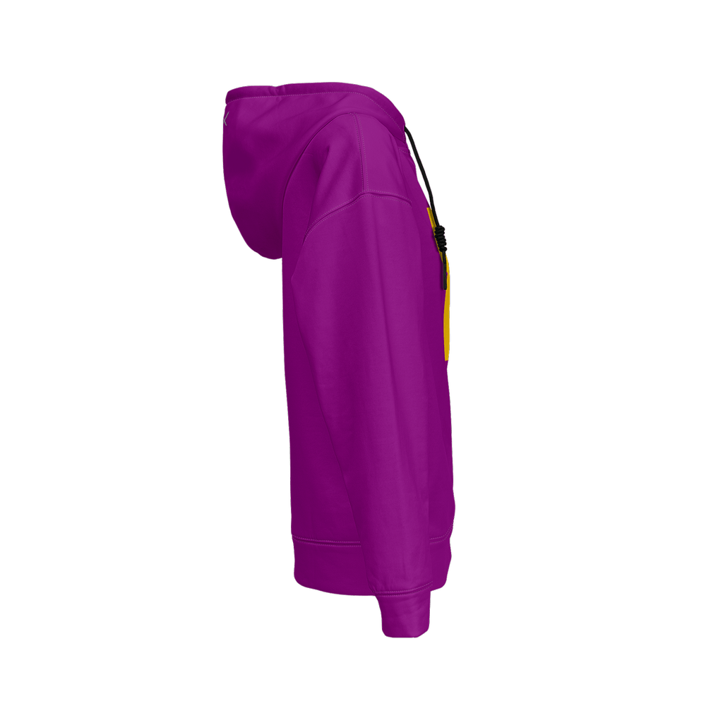 X3 Women’s Relaxed Fit Hoodie - Purple/Yellow - XTR3S