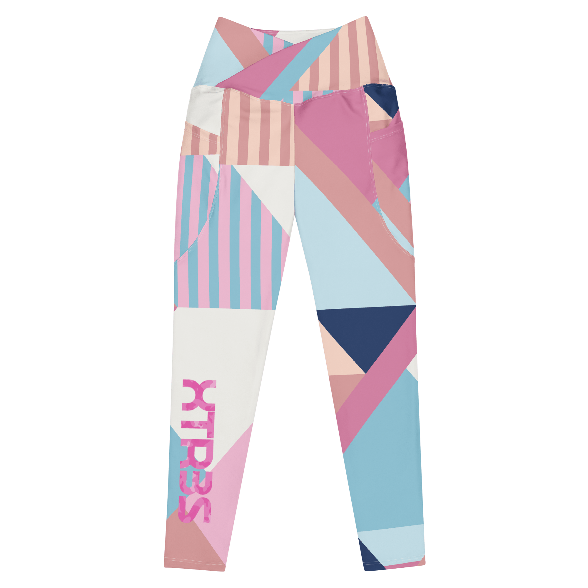 XTR3S Crossover Leggins - Pink/Blue - XTR3S