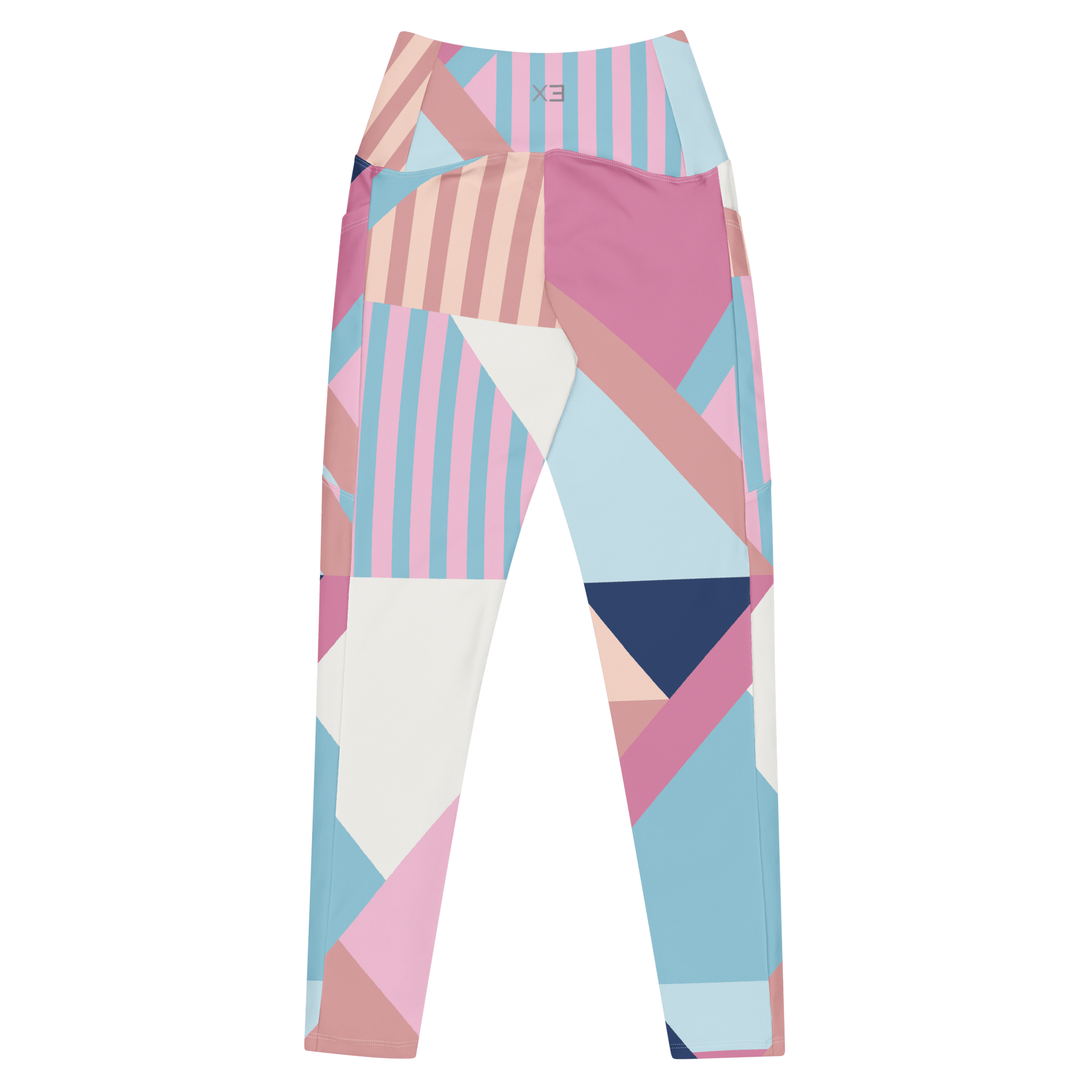 XTR3S Crossover Leggins - Pink/Blue - XTR3S