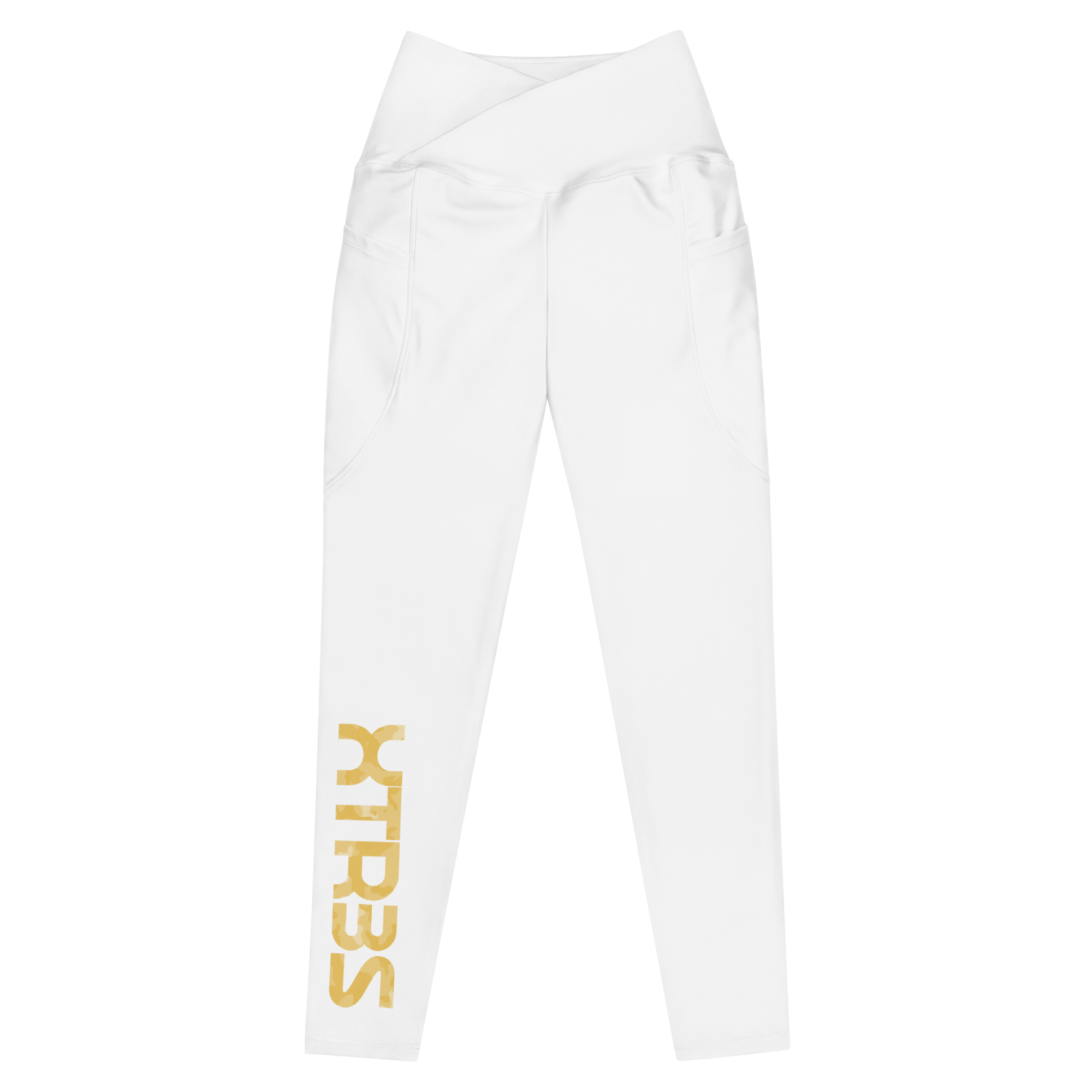 XTR3S Crossover Leggins - White/Yellow - XTR3S