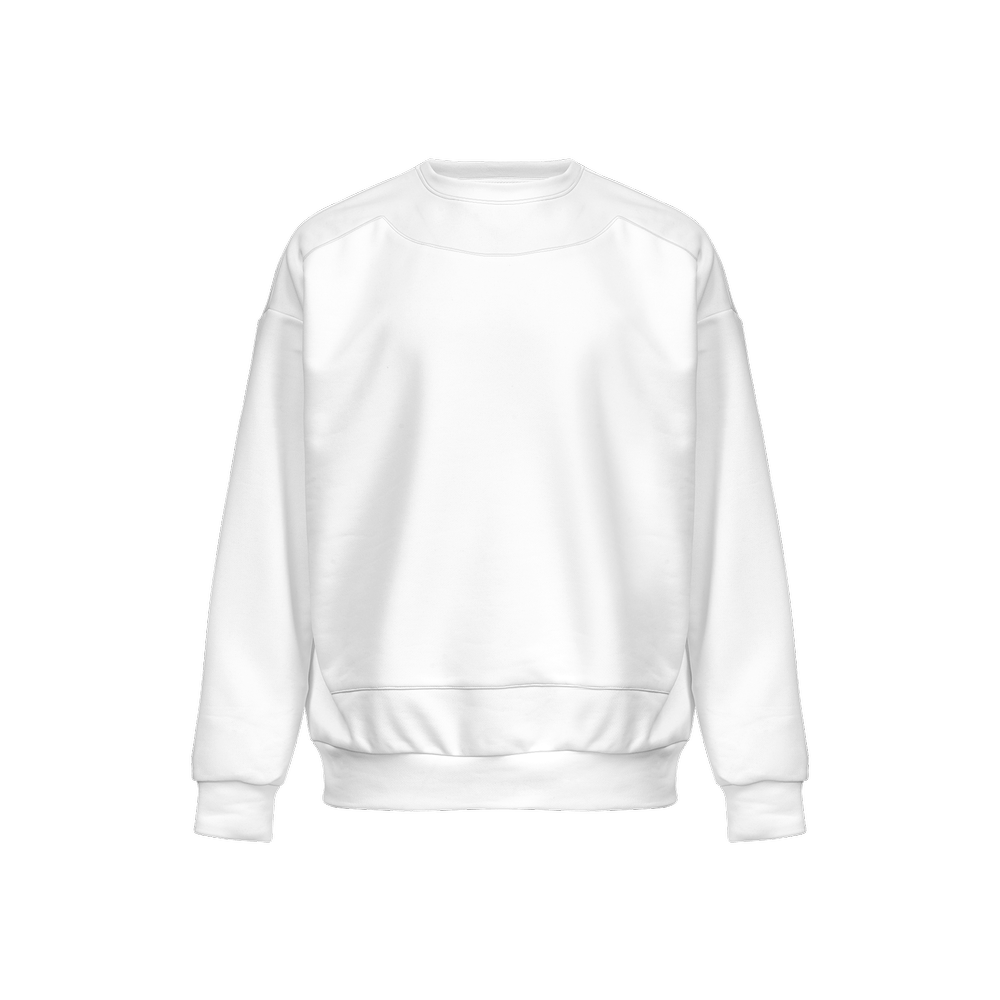 XTR3S Men’s Relaxed Fit Sweatshirt - White - XTR3S