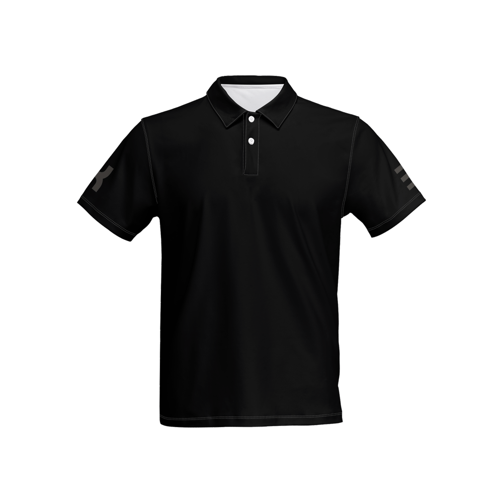 XTR3S Slim Fit Short - Sleeve Polo Shirt - Black - XTR3S